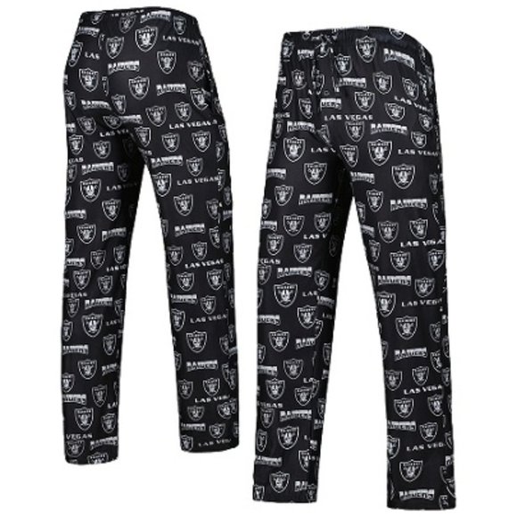 🆕🏈 LAS VEGAS RAIDERS ALL OVER PRINT LOUNGING PANTS - MEN - SIZE MEDIUM ONLY - Picture 3 of 3